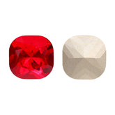 Light Siam Cushion Square Shape High Quality Glass Pointed Back Fancy Rhinestones WholesaleRhinestone